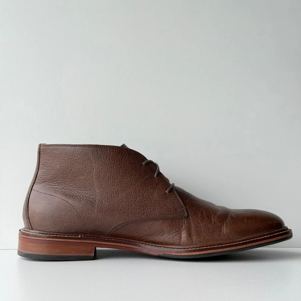 Cole Haan Chukka Boots Men 13 Brown Leather Lace Up Dress Shoes Heritage Preppy